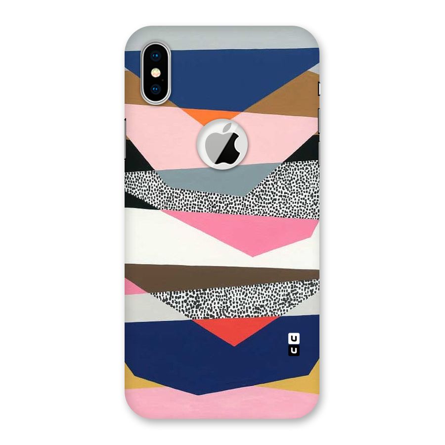 Lethal Abstract Back Case for iPhone X Logo Cut