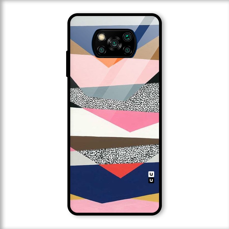 Lethal Abstract Glass Back Case for Poco X3