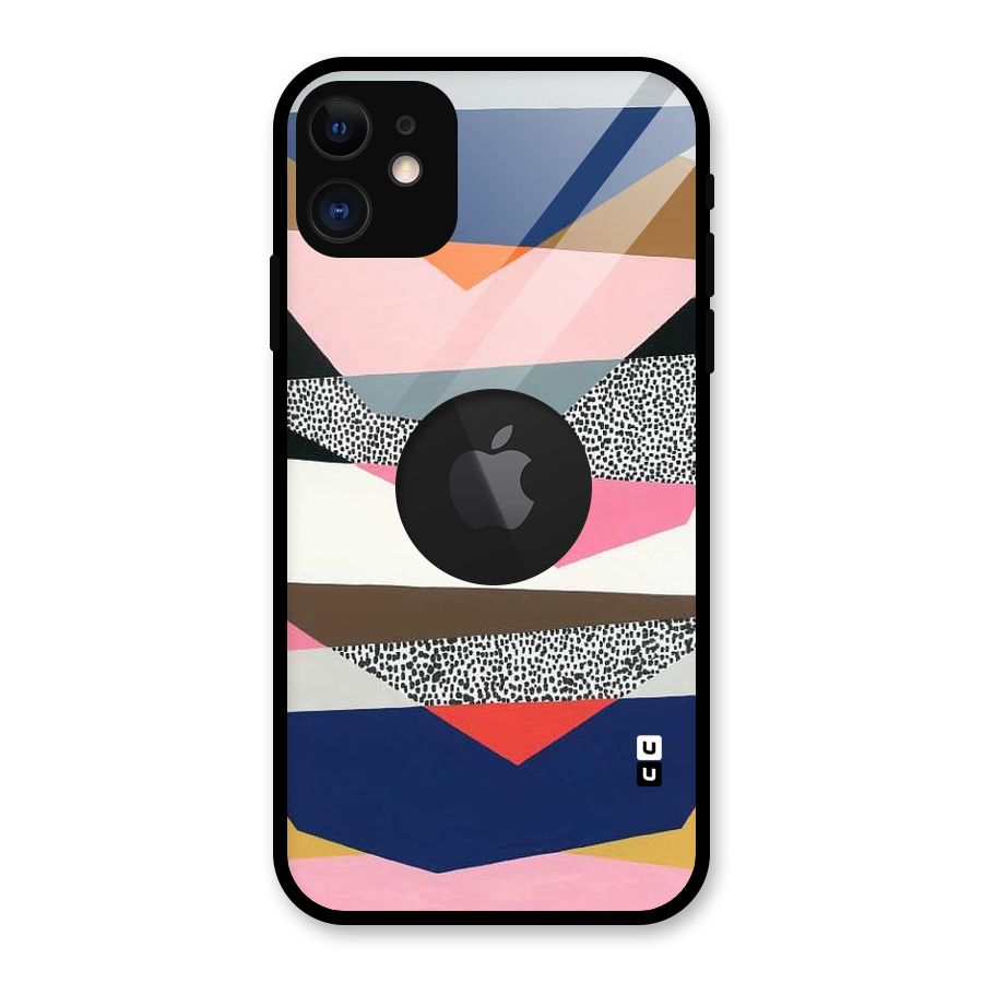 Lethal Abstract Glass Back Case for iPhone 11 Logo Cut