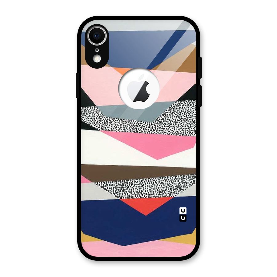 Lethal Abstract Glass Back Case for iPhone XR Logo Cut