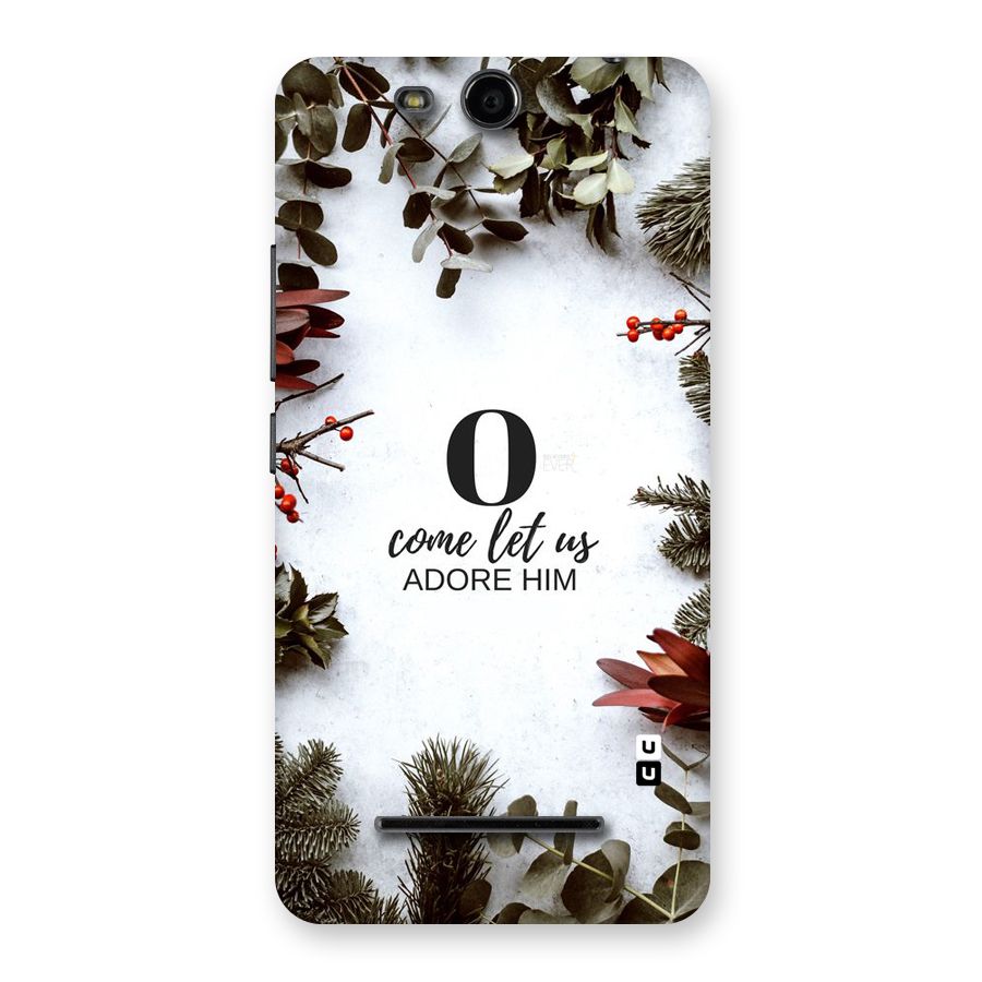 Lets Adore Him Back Case for Micromax Canvas Juice 3 Q392