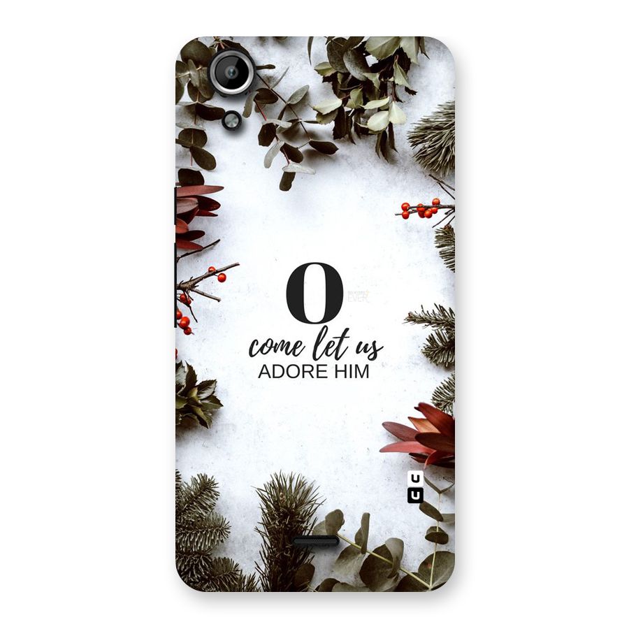 Lets Adore Him Back Case for Micromax Canvas Selfie Lens Q345