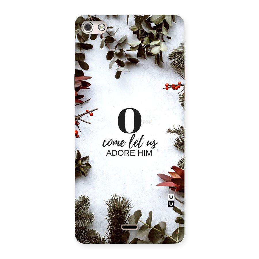 Lets Adore Him Back Case for Micromax Canvas Silver 5