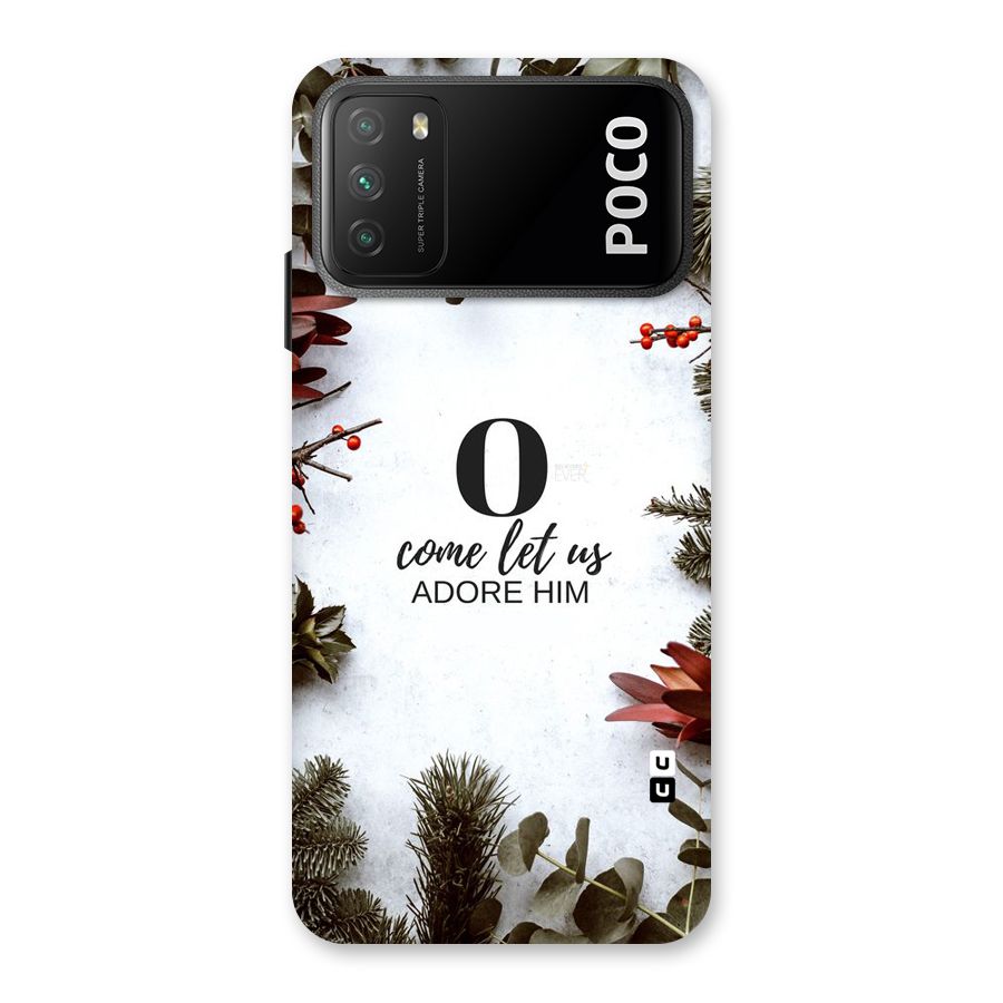 Lets Adore Him Back Case for Poco M3
