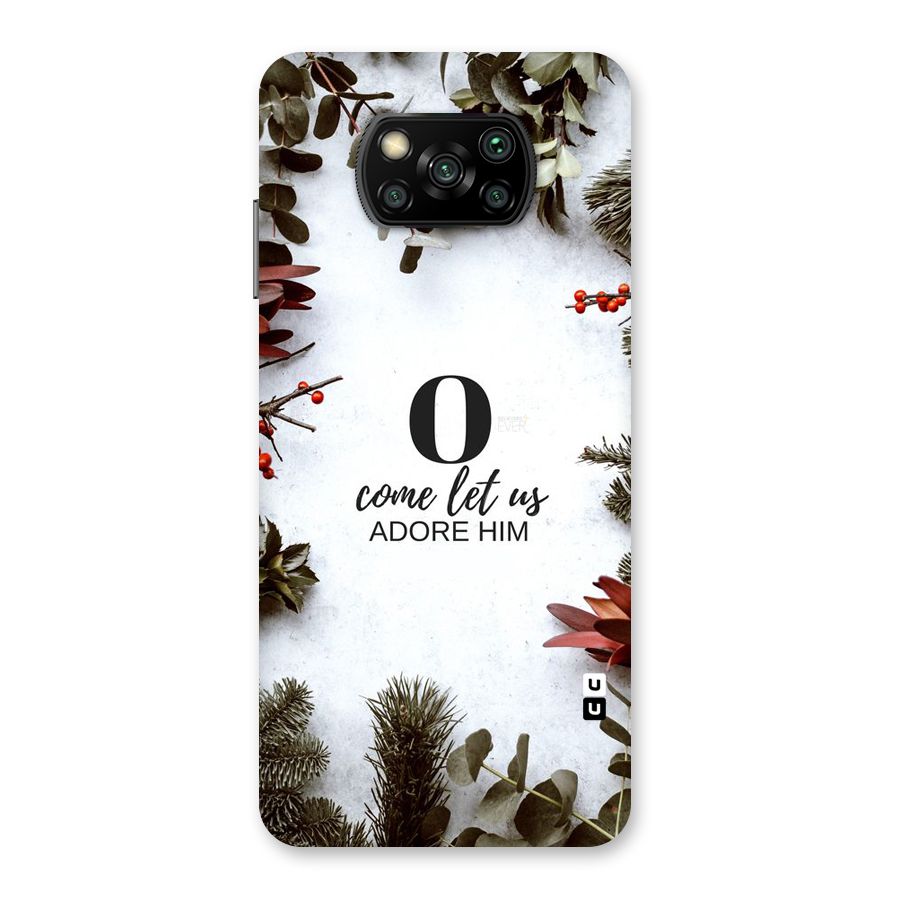Lets Adore Him Back Case for Poco X3