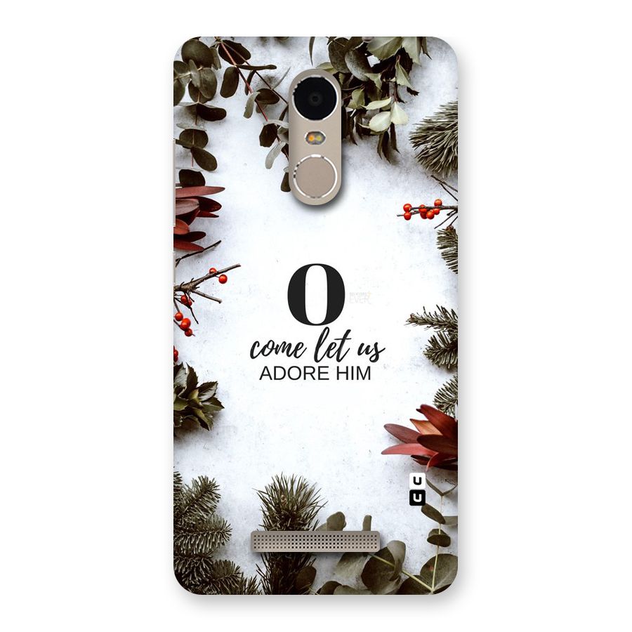 Lets Adore Him Back Case for Xiaomi Redmi Note 3