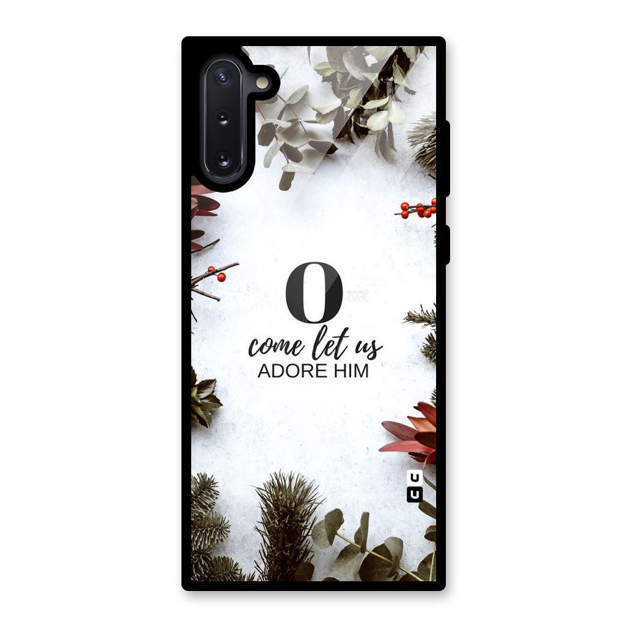 Lets Adore Him Glass Back Case for Galaxy Note 10