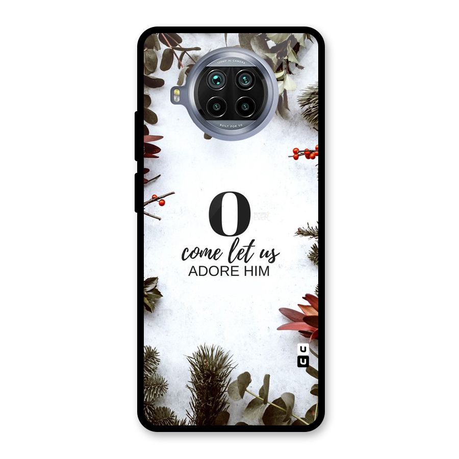 Lets Adore Him Glass Back Case for Mi 10i