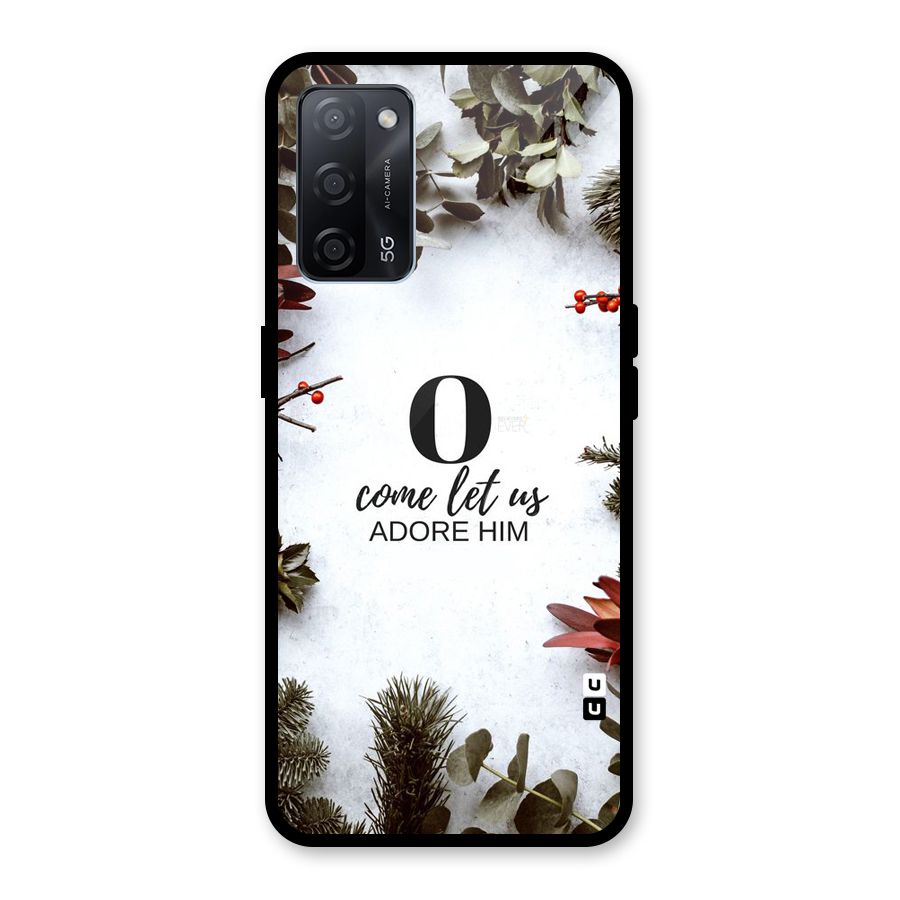 Lets Adore Him Glass Back Case for Oppo A53s 5G