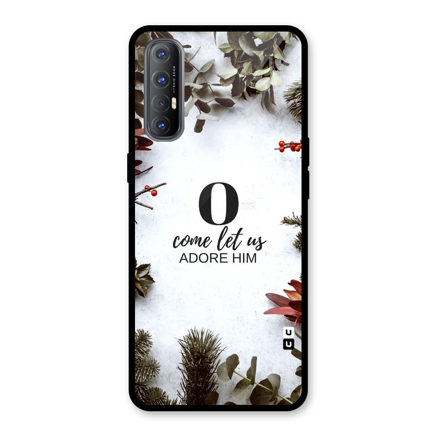 Lets Adore Him Glass Back Case for Oppo Reno3 Pro