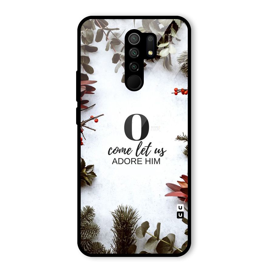 Lets Adore Him Glass Back Case for Poco M2
