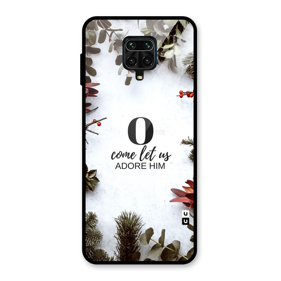 Lets Adore Him Glass Back Case for Poco M2 Pro