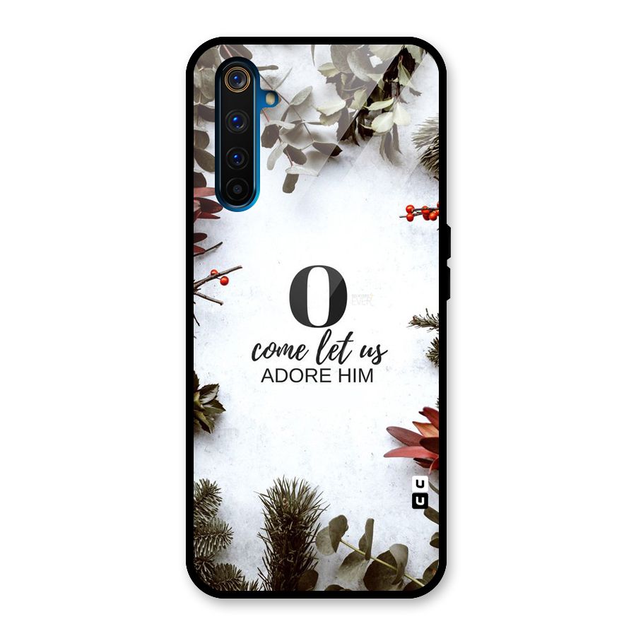 Lets Adore Him Glass Back Case for Realme 6 Pro