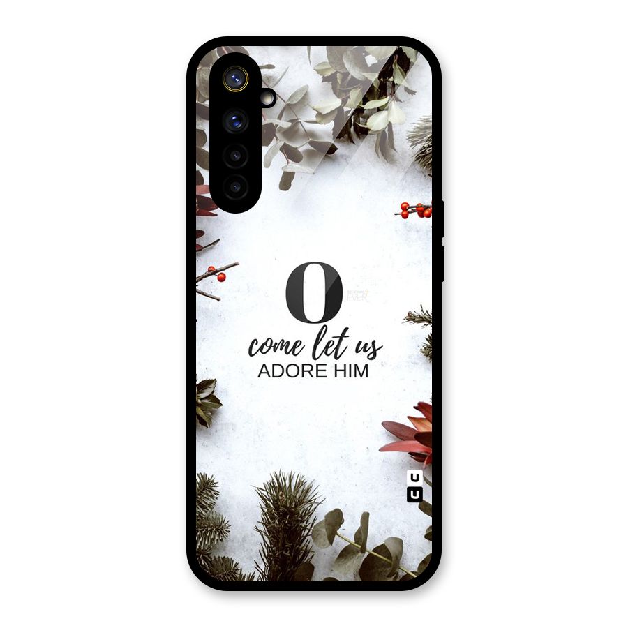 Lets Adore Him Glass Back Case for Realme 6i