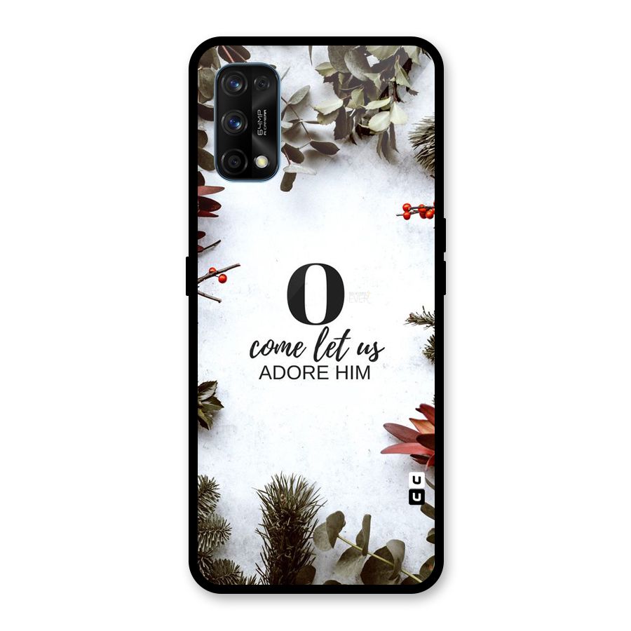 Lets Adore Him Glass Back Case for Realme 7 Pro