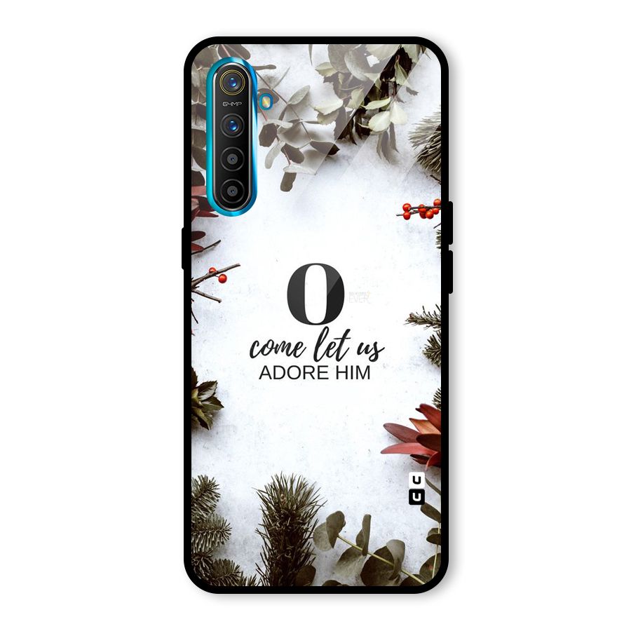 Lets Adore Him Glass Back Case for Realme X2