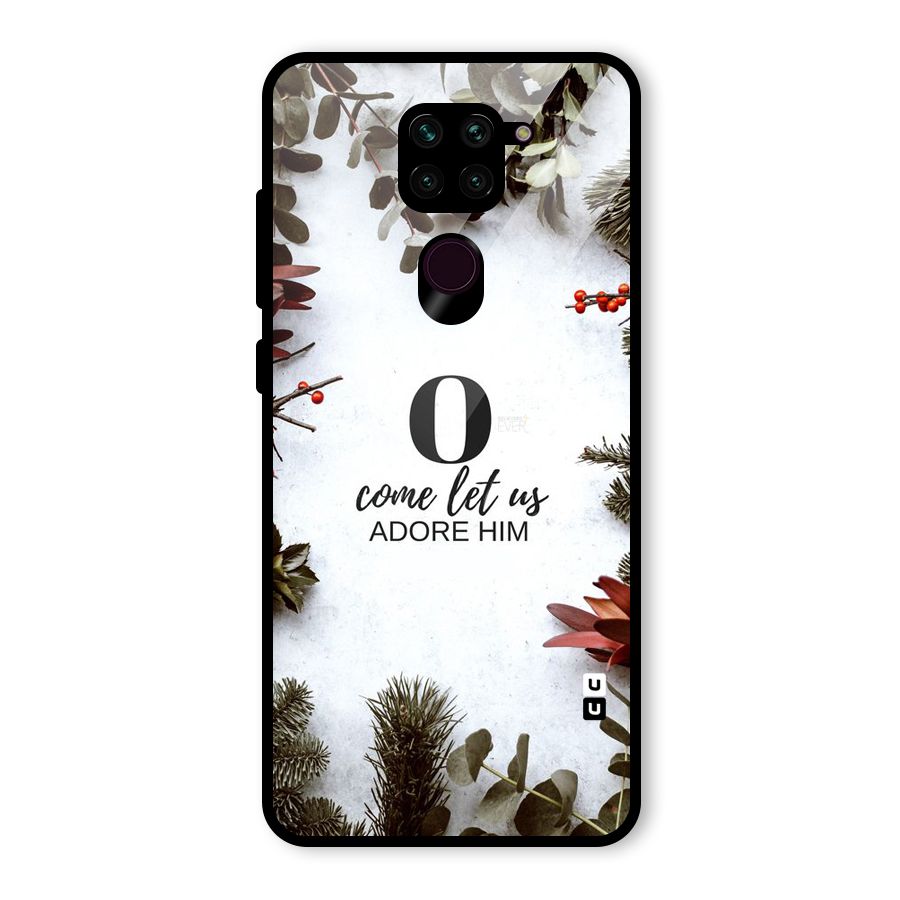 Lets Adore Him Glass Back Case for Redmi Note 9
