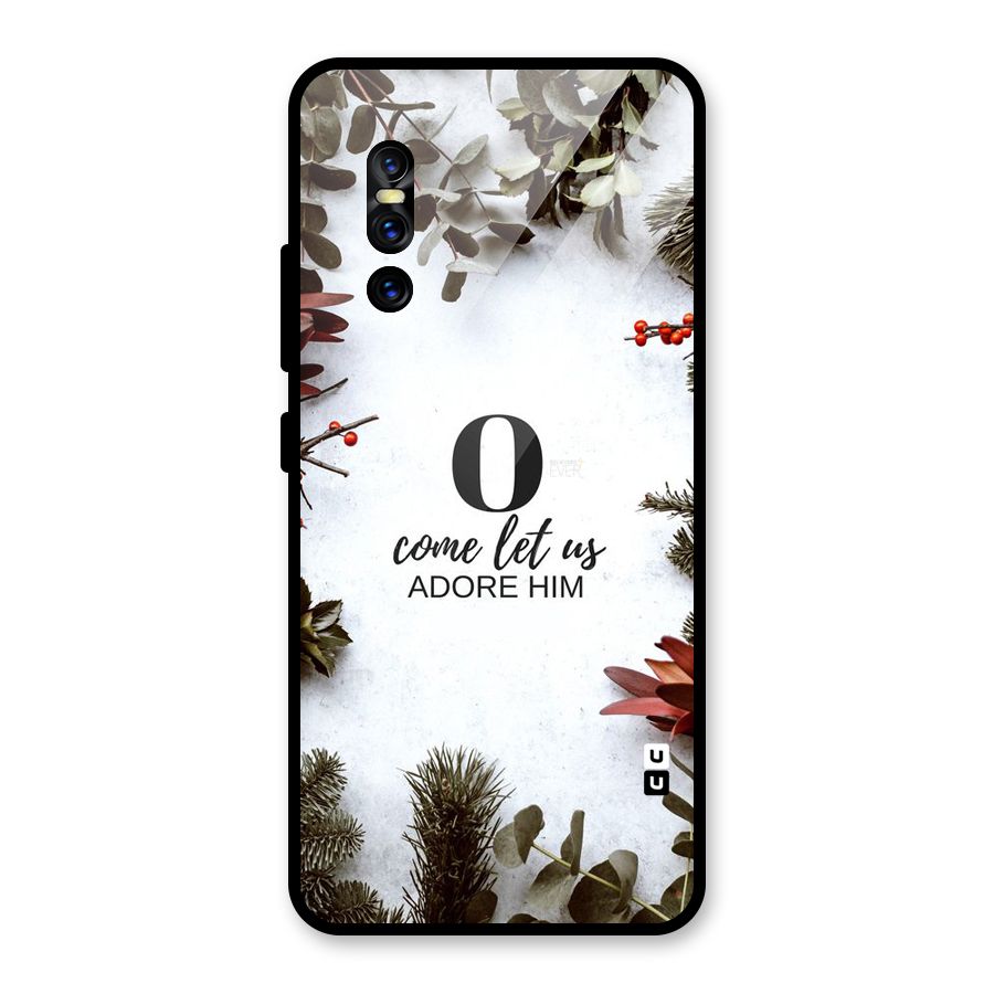 Lets Adore Him Glass Back Case for Vivo V15 Pro