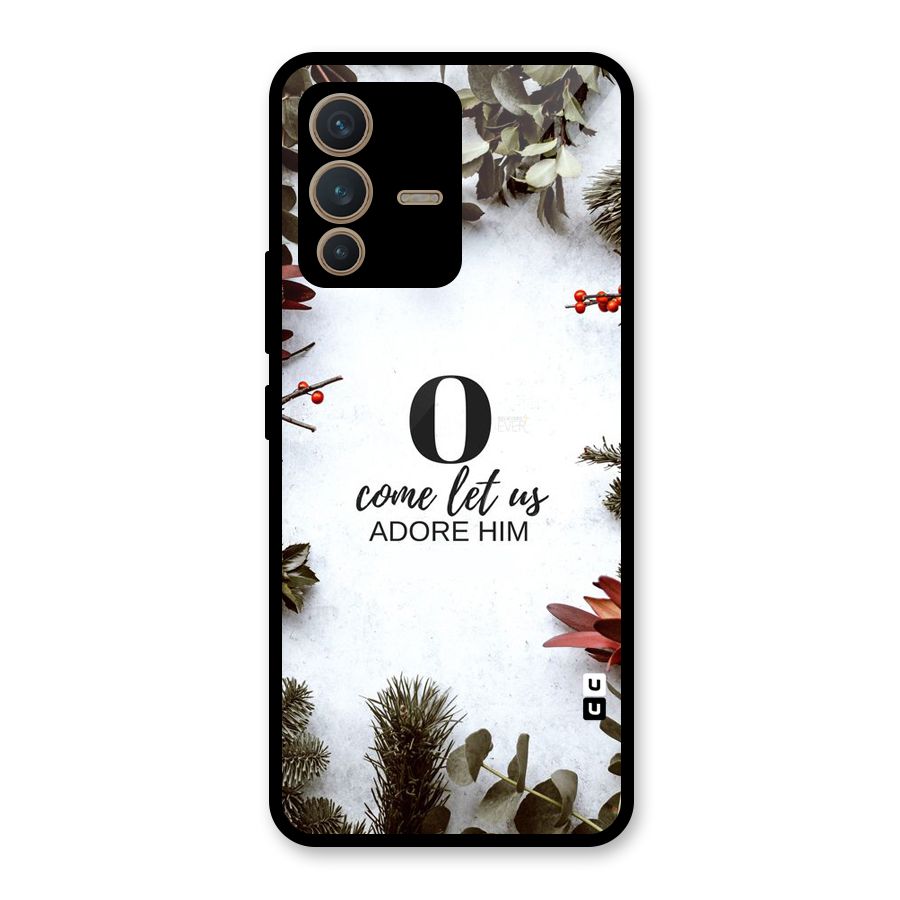 Lets Adore Him Glass Back Case for Vivo V23 5G