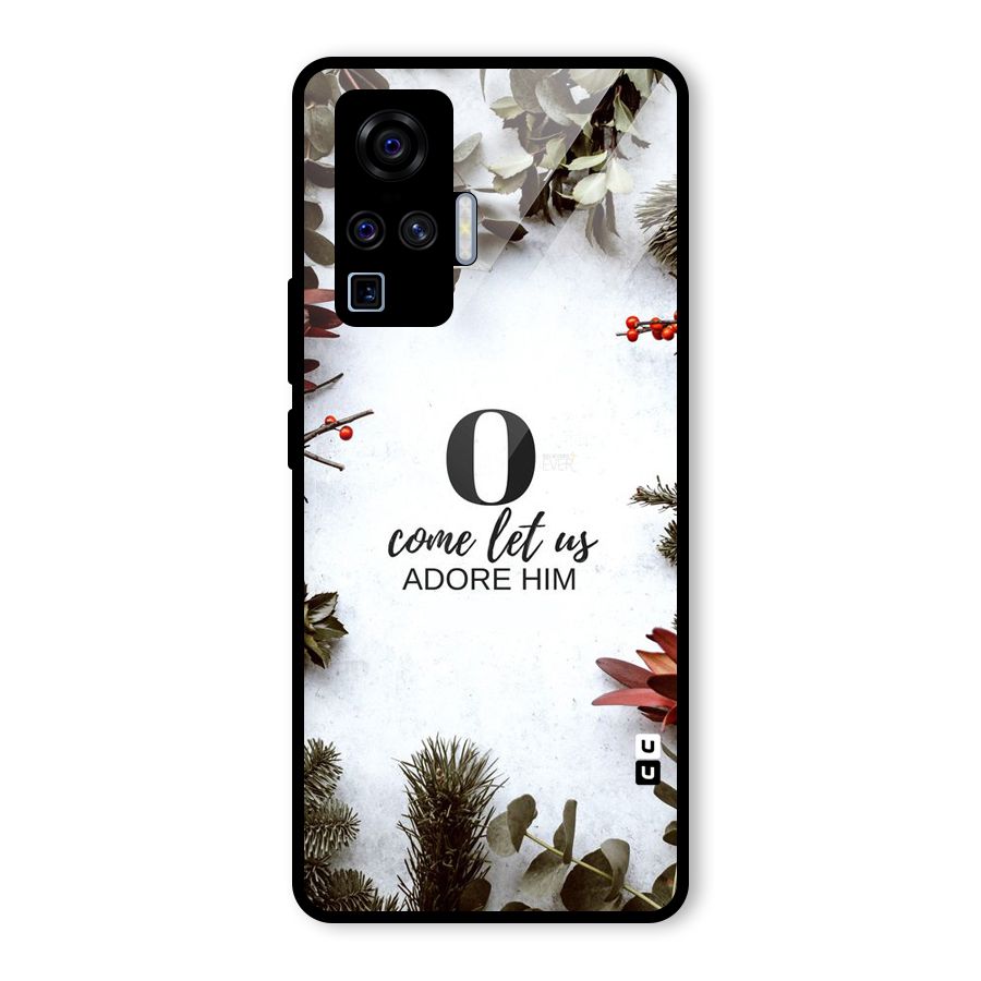 Lets Adore Him Glass Back Case for Vivo X50 Pro