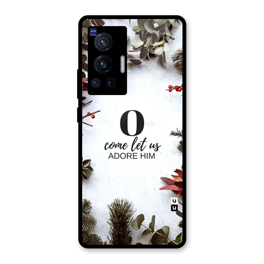 Lets Adore Him Glass Back Case for Vivo X70 Pro