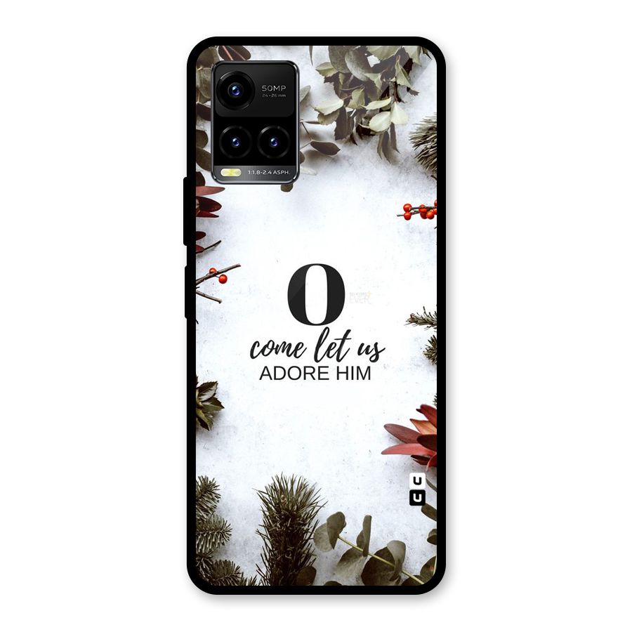 Lets Adore Him Glass Back Case for Vivo Y21T