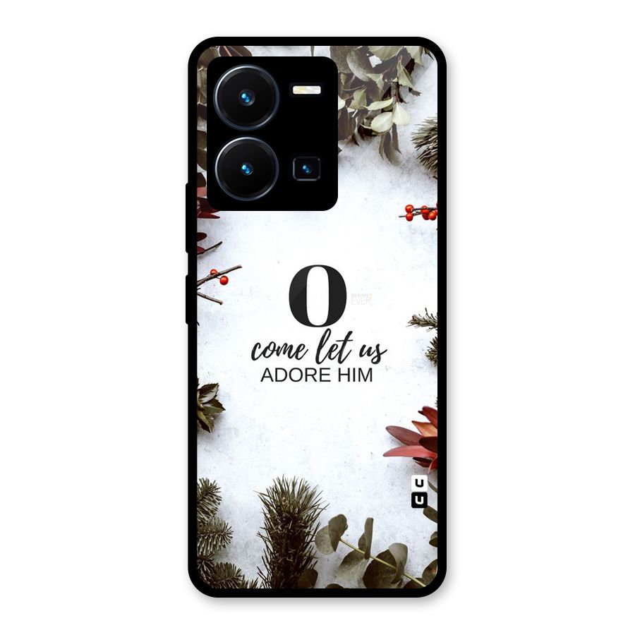 Lets Adore Him Glass Back Case for Vivo Y35