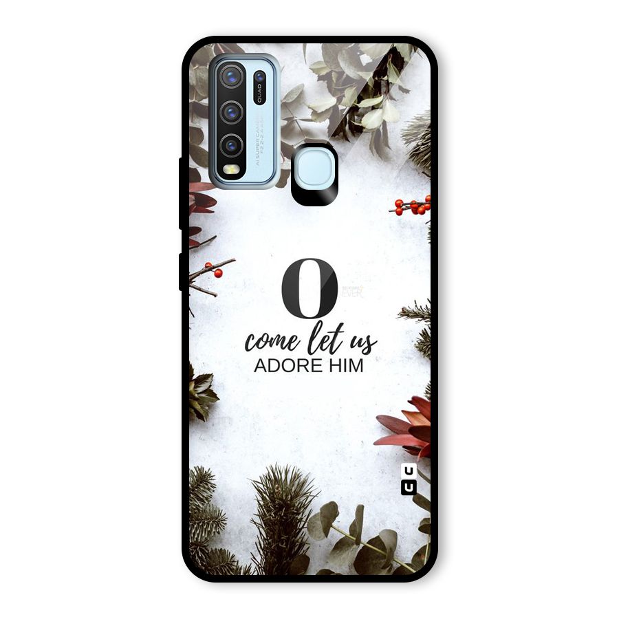 Lets Adore Him Glass Back Case for Vivo Y50