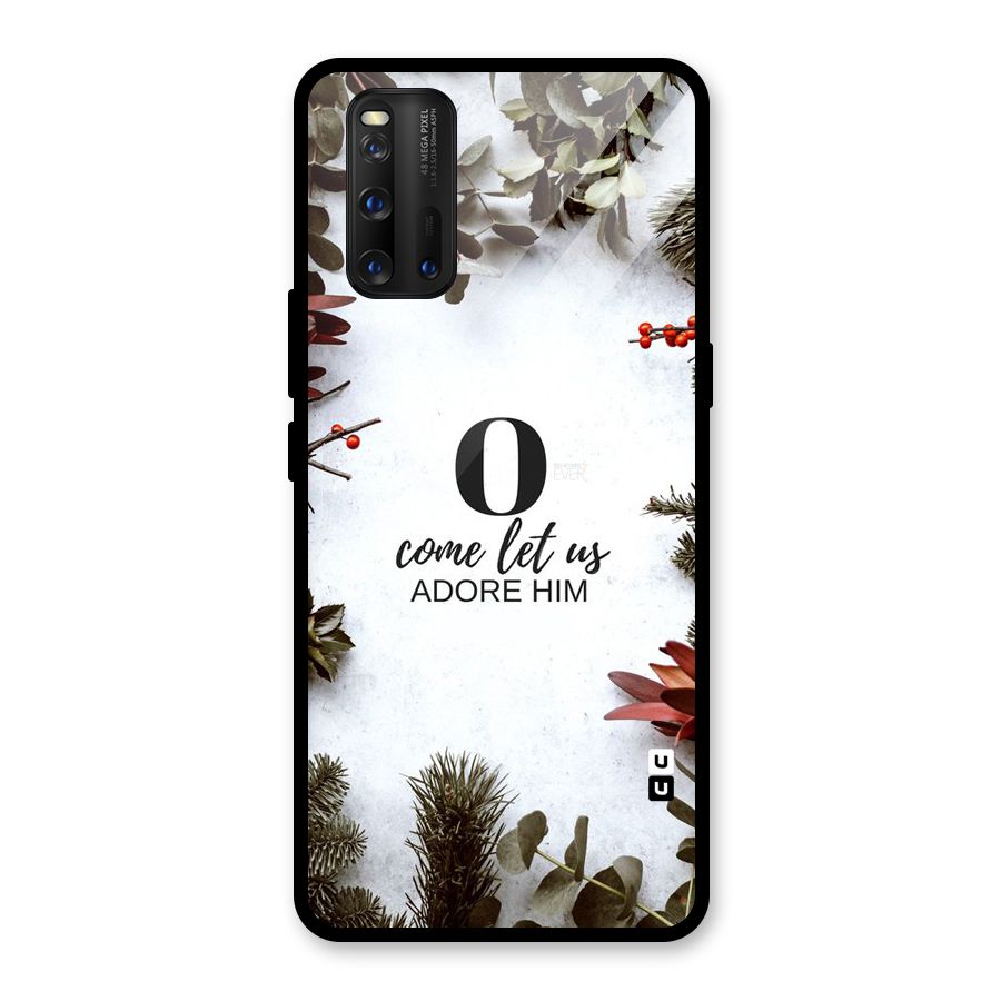 Lets Adore Him Glass Back Case for Vivo iQOO 3