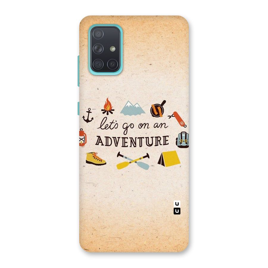 Lets Adventure Life Back Case for Galaxy A71