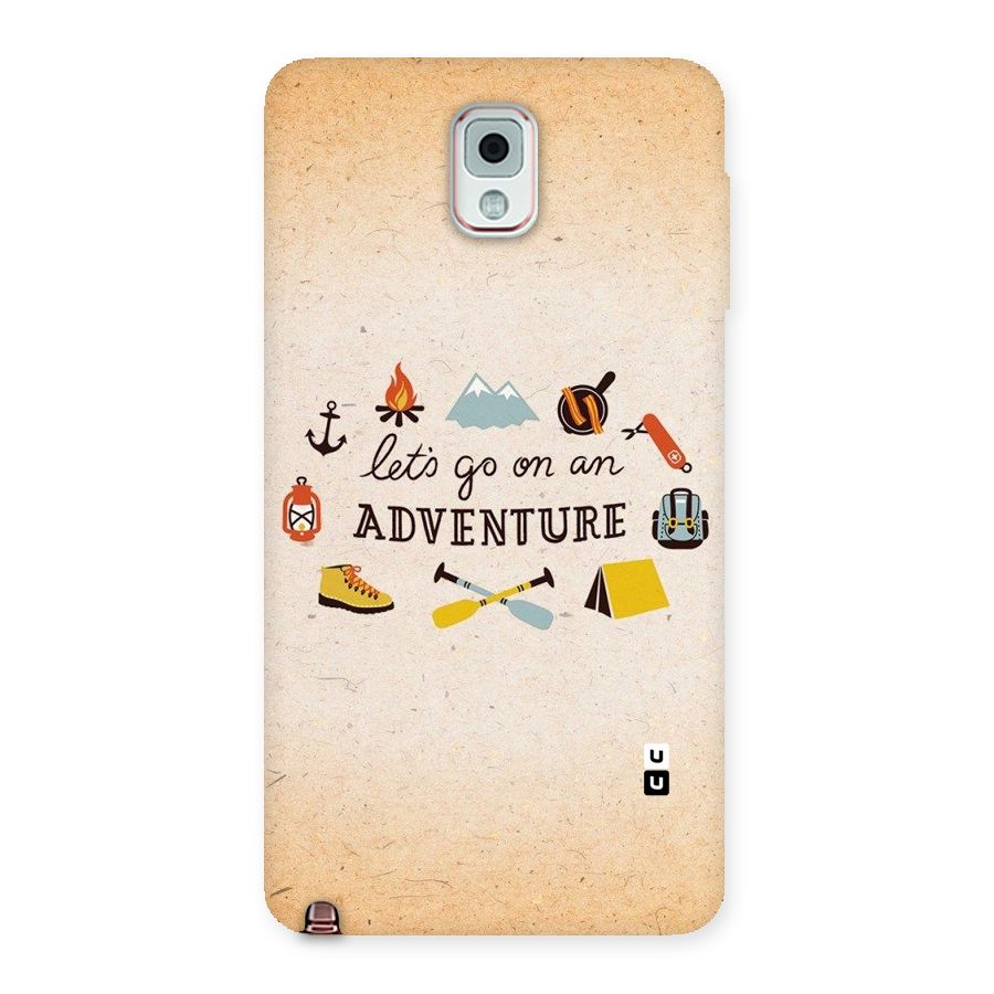 Lets Adventure Life Back Case for Galaxy Note 3