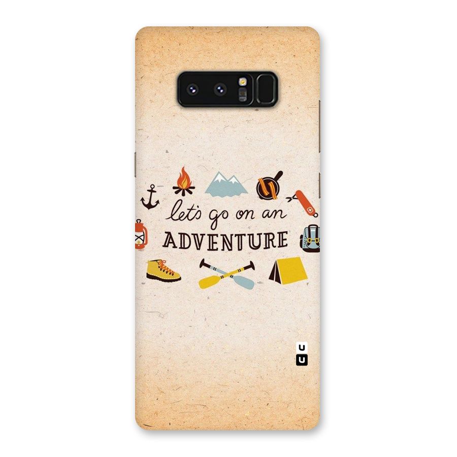 Lets Adventure Life Back Case for Galaxy Note 8