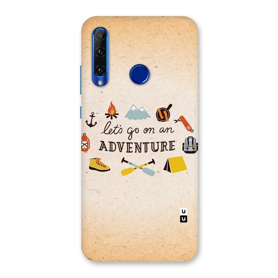 Lets Adventure Life Back Case for Honor 20i