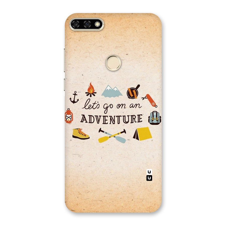 Lets Adventure Life Back Case for Honor 7A