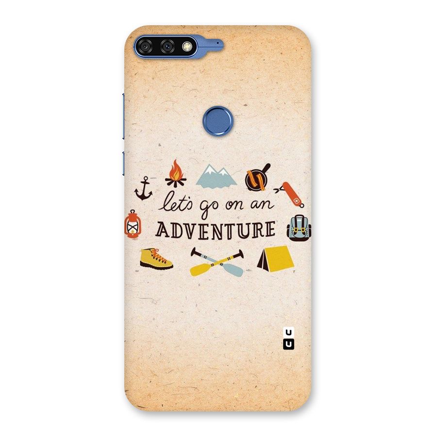 Lets Adventure Life Back Case for Honor 7C