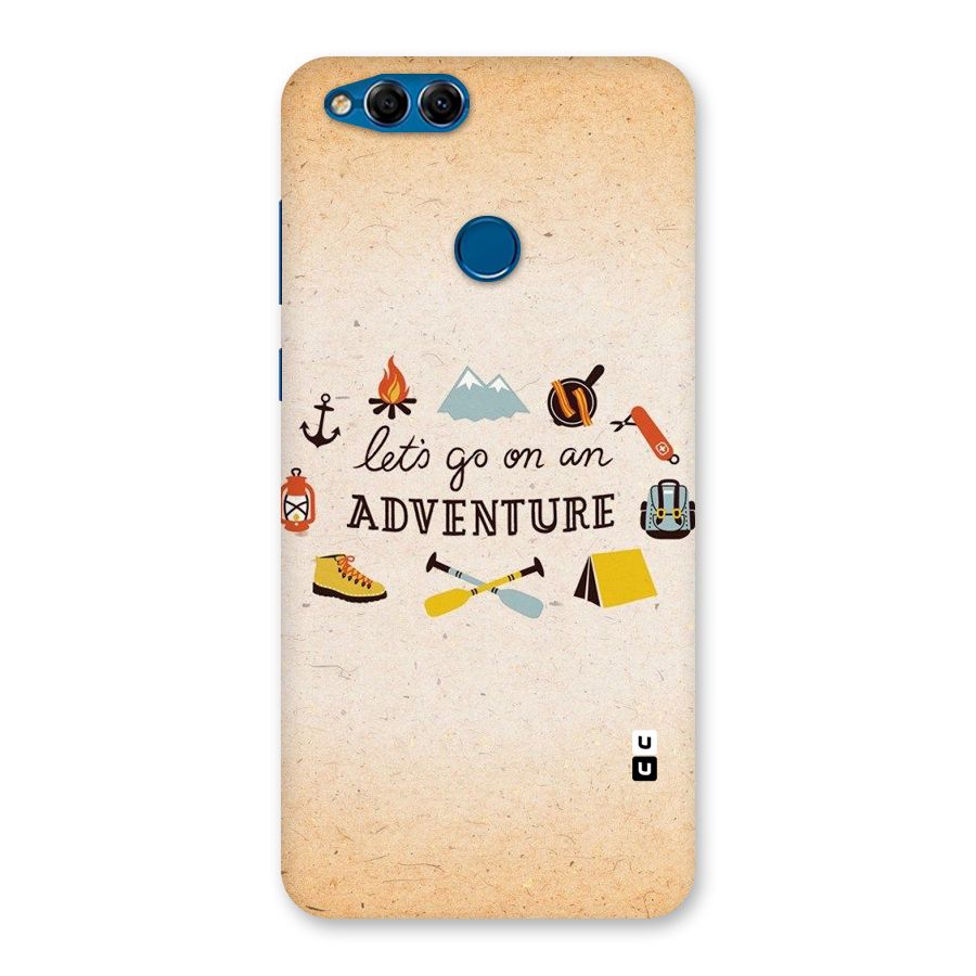 Lets Adventure Life Back Case for Honor 7X