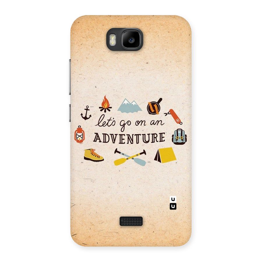 Lets Adventure Life Back Case for Honor Bee