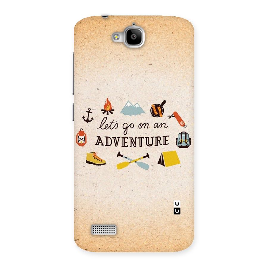Lets Adventure Life Back Case for Honor Holly