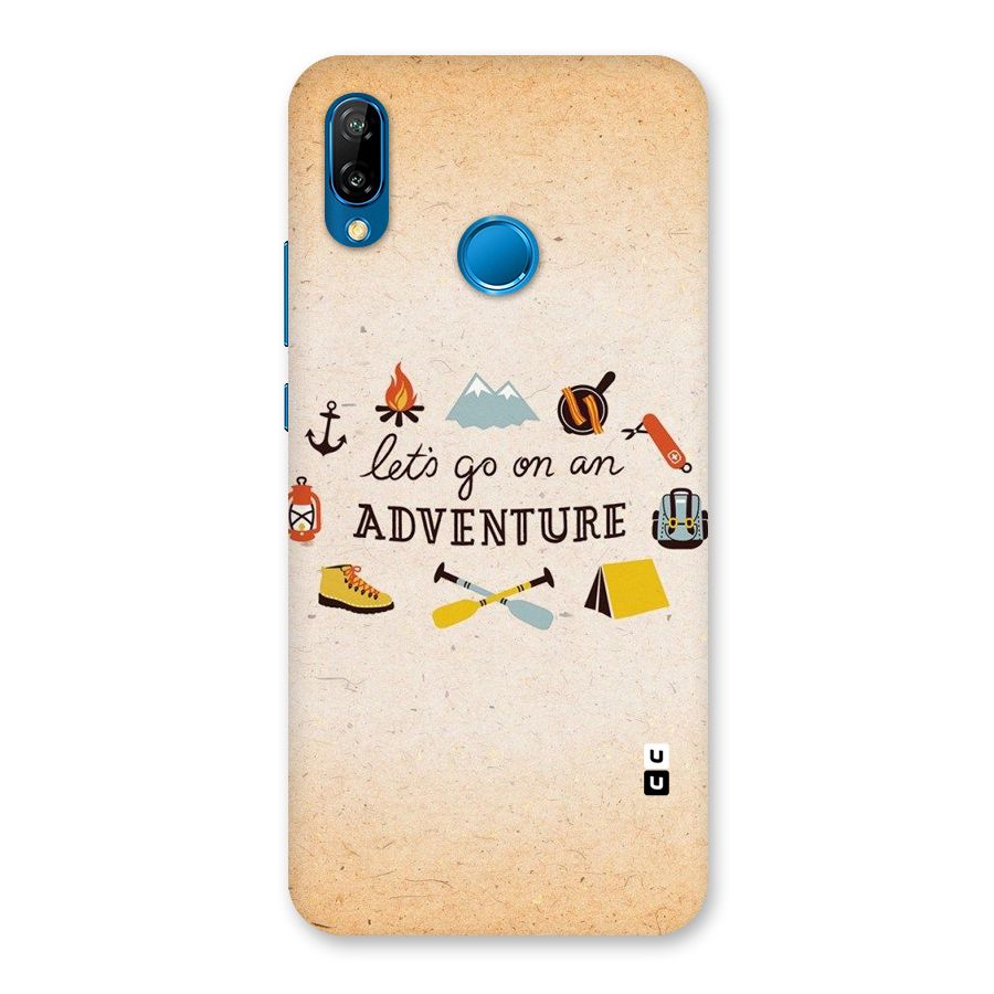 Lets Adventure Life Back Case for Huawei P20 Lite