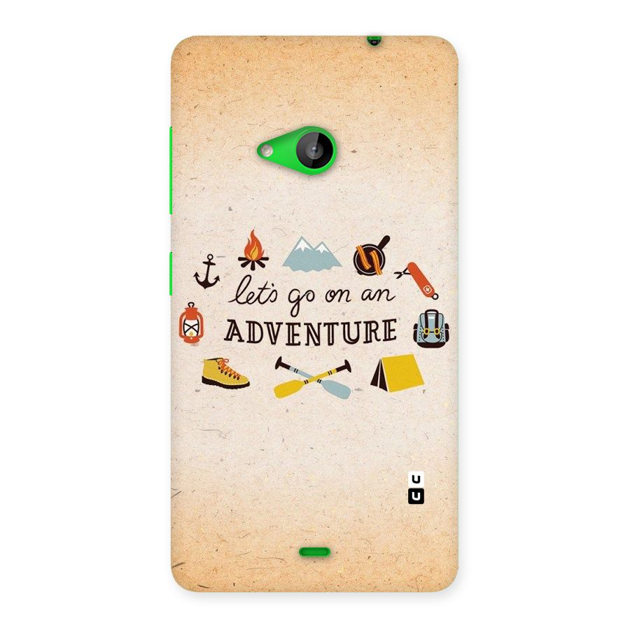 Lets Adventure Life Back Case for Lumia 535