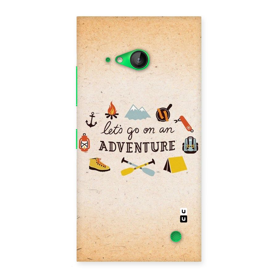 Lets Adventure Life Back Case for Lumia 730