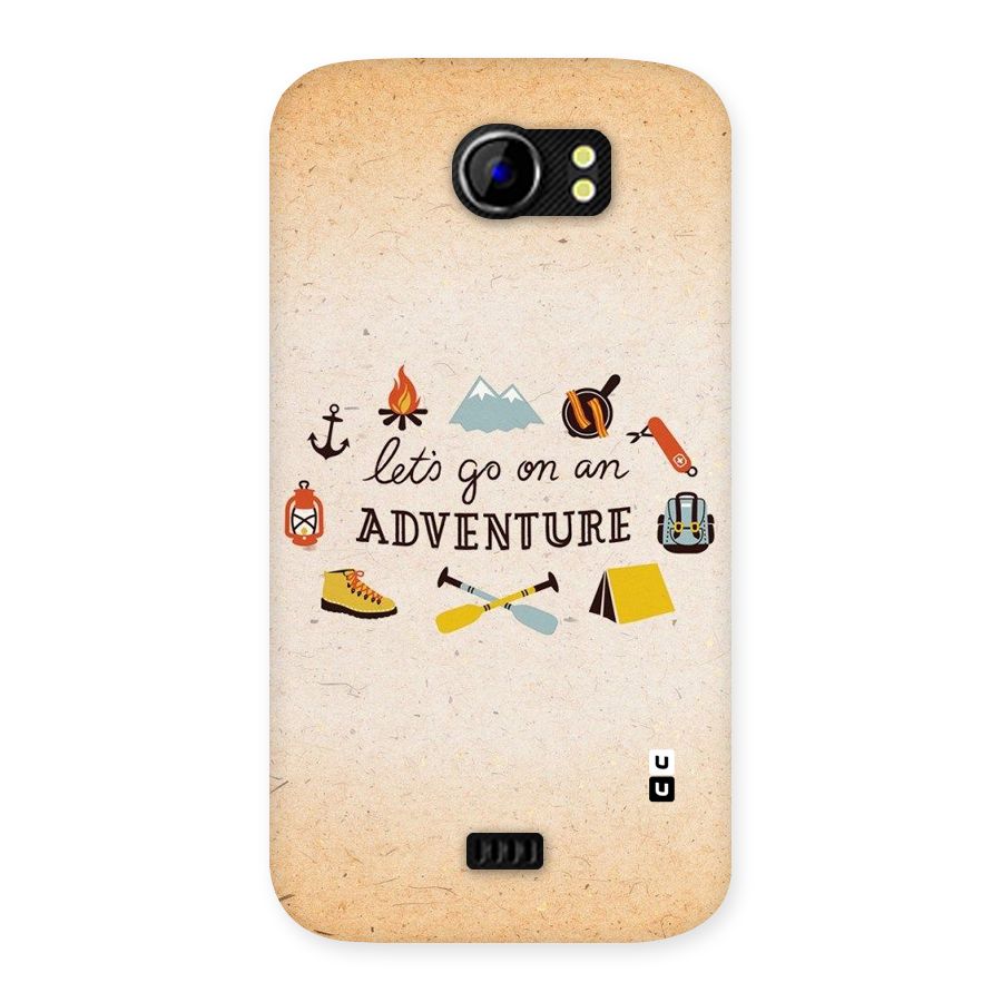 Lets Adventure Life Back Case for Micromax Canvas 2 A110