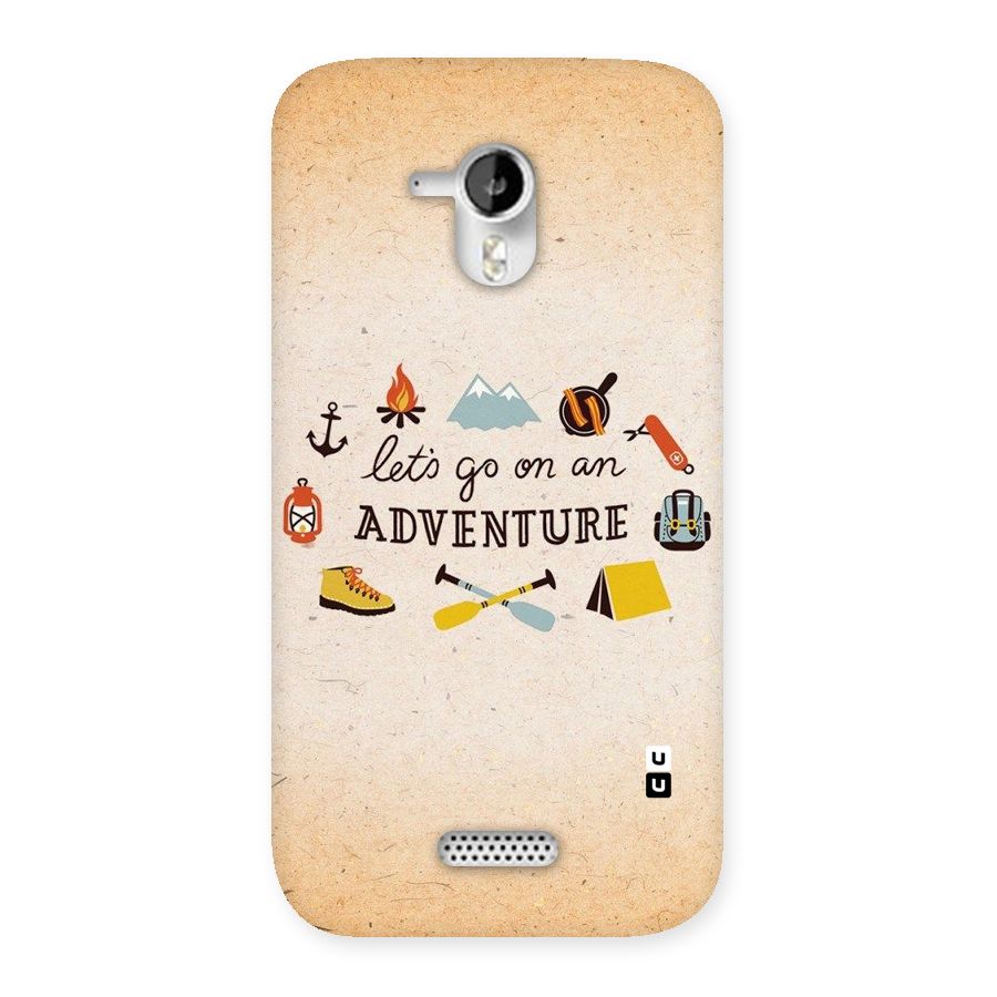 Lets Adventure Life Back Case for Micromax Canvas HD A116
