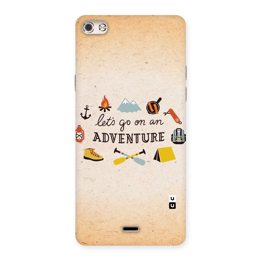 Lets Adventure Life Back Case for Micromax Canvas Silver 5