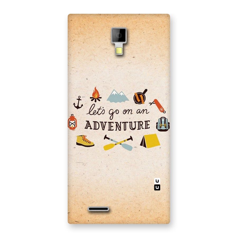 Lets Adventure Life Back Case for Micromax Canvas Xpress A99