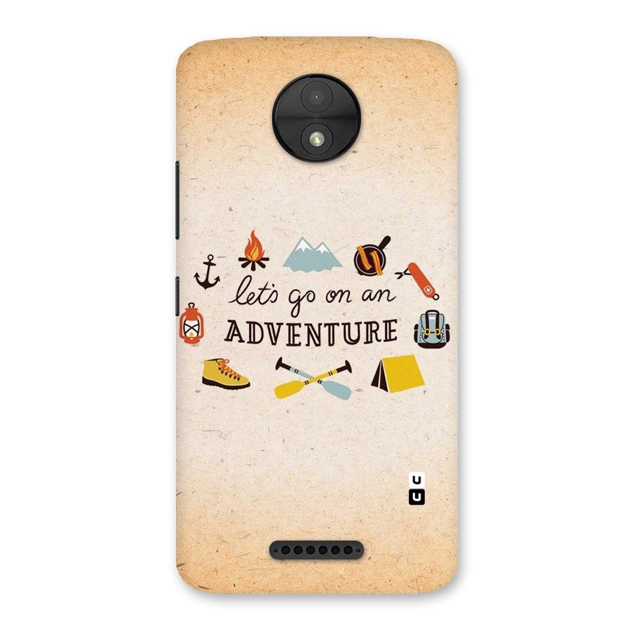 Lets Adventure Life Back Case for Moto C