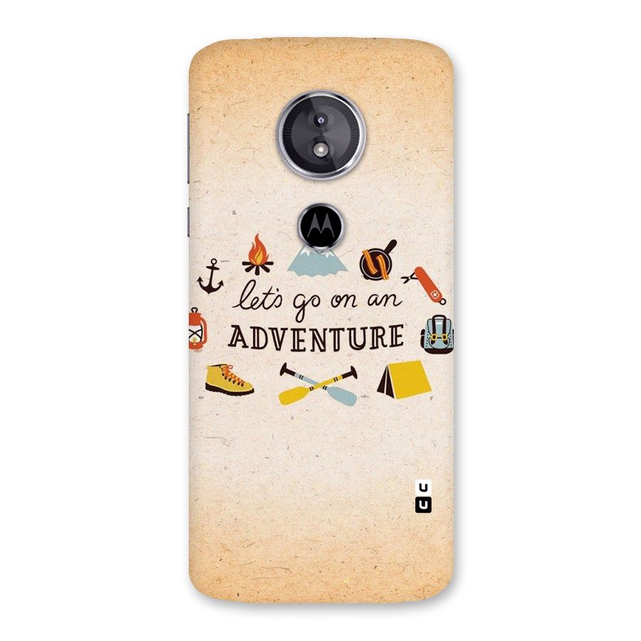 Lets Adventure Life Back Case for Moto E5