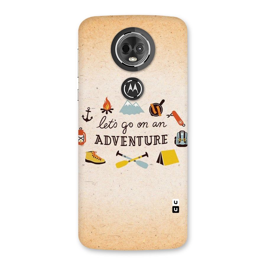 Lets Adventure Life Back Case for Moto E5 Plus