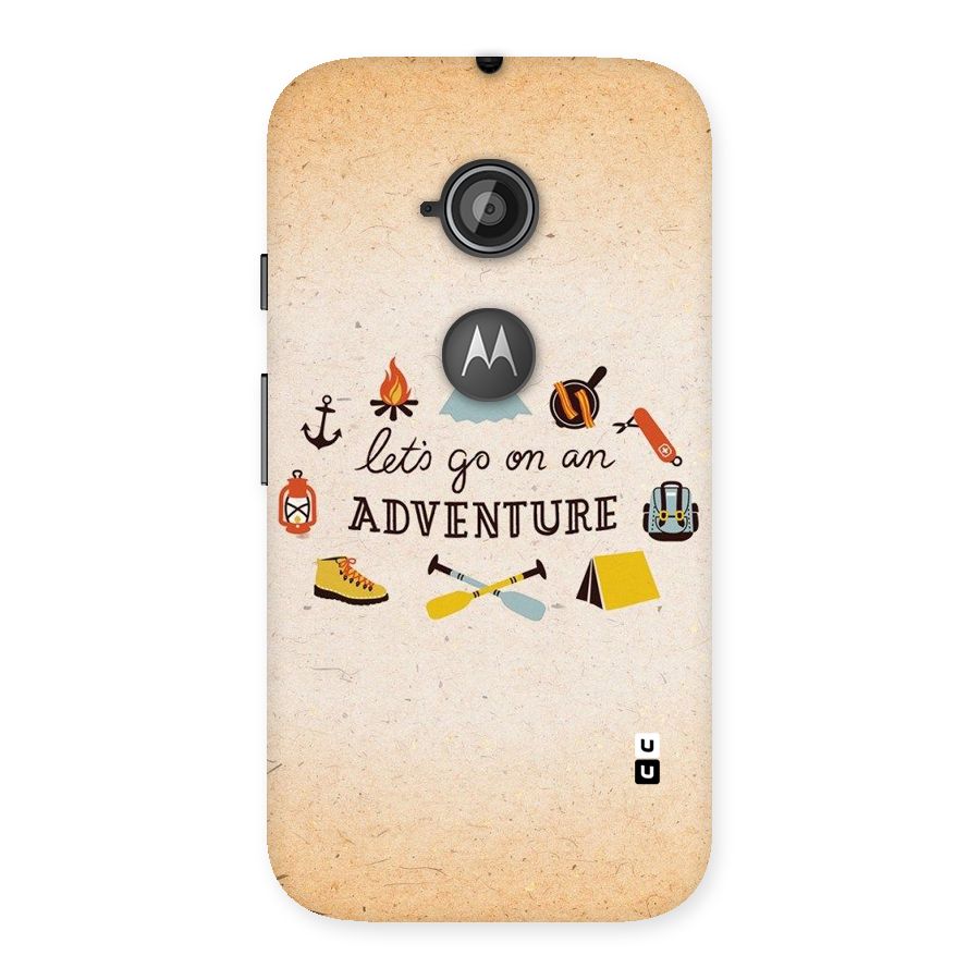 Lets Adventure Life Back Case for Moto E 2nd Gen