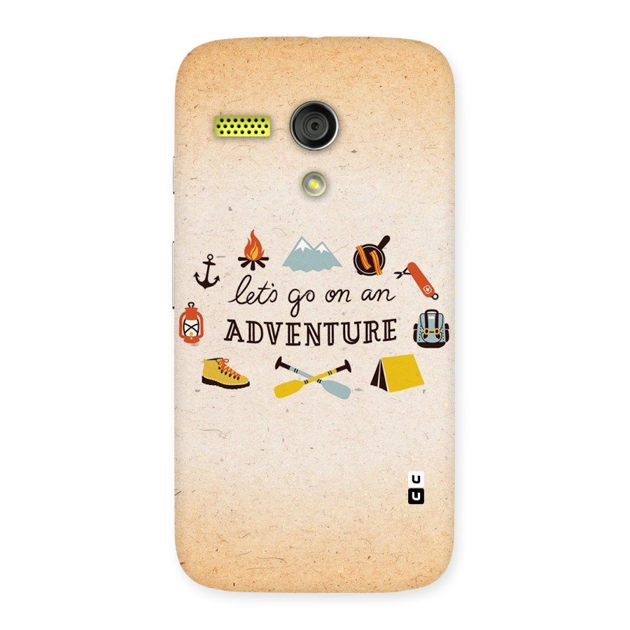 Lets Adventure Life Back Case for Moto G